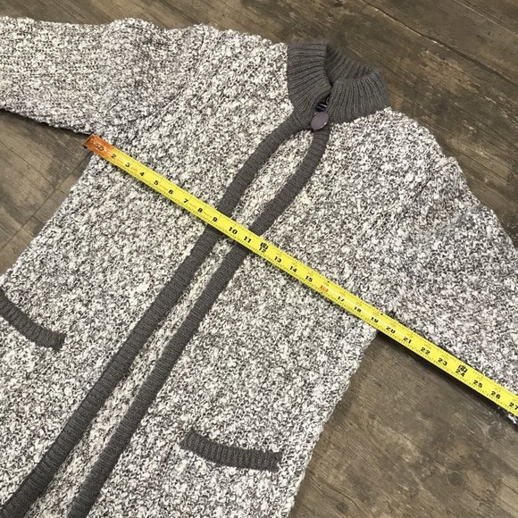 Vintage Monto Par Le Chois Women Size Medium 100% Acrylic Heavy‎ Weight Cardigan - Picture 9 of 10